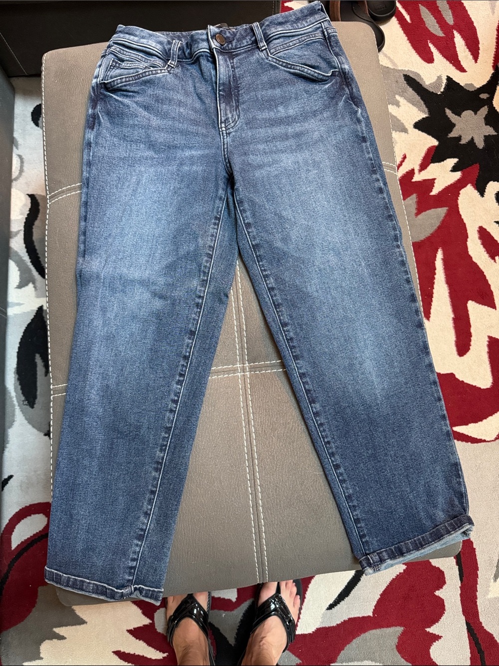 Simply Vera Vera Wang Cropped Blue Denim Jeans